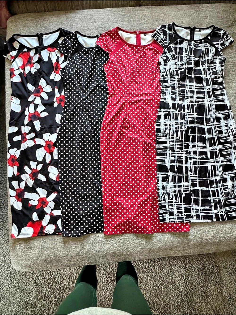 Women's Mini Dresses 4-Piece Set